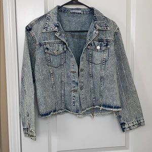 Rhinestoned Denim Jacket